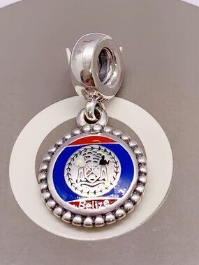 Pandora Belize Flag Charm S925 Sterling Silver Jewelry